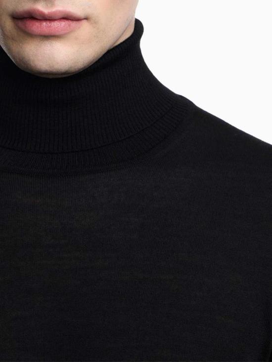 26FW 엠포리오 아르마니 터틀넥 EM005805AF25400UC001 BLACK - EMPORIO ARMANI