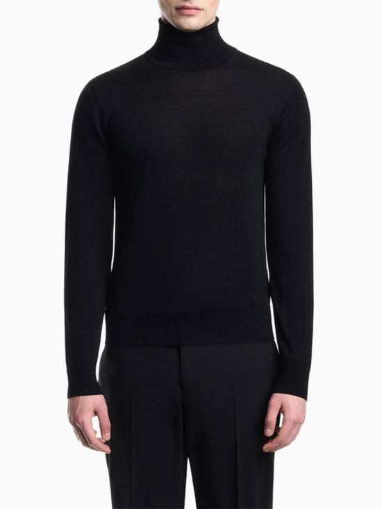 26FW 엠포리오 아르마니 터틀넥 EM005805AF25400UC001 BLACK - EMPORIO ARMANI