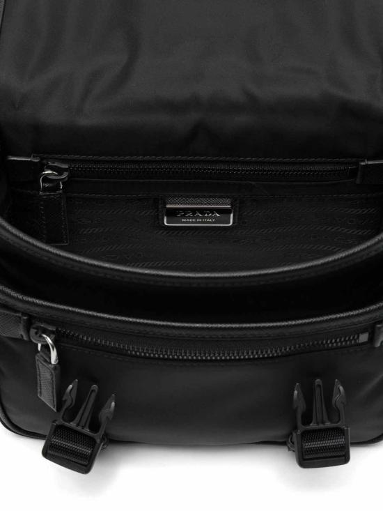 26FW 프라다 리나일론 앤 사피아노 레더 숄더백 2VD034VXOP2DMHF0002 BLACK - PRADA