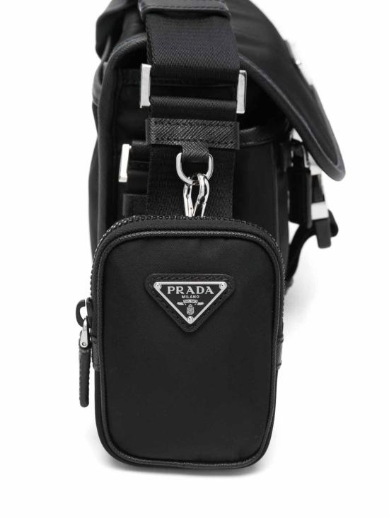 26FW 프라다 리나일론 앤 사피아노 레더 숄더백 2VD034VXOP2DMHF0002 BLACK - PRADA