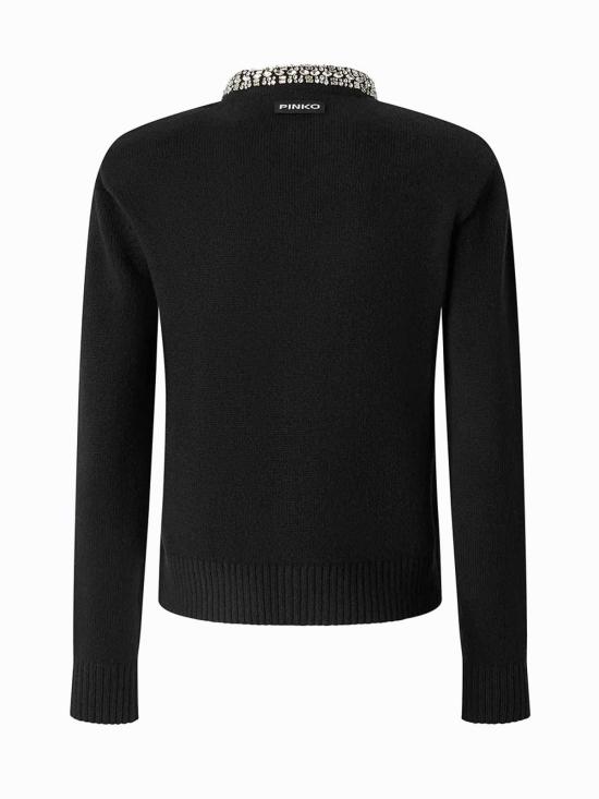 26FW 핑코 가디건 107275A3GIZ99 BLACK - PINKO