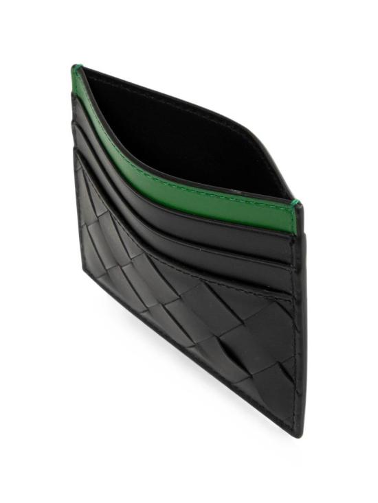 26FW 보테가베네타 인트레치아토 카드 지갑 795612V6UF11278 BLACK - BOTTEGA VENETA