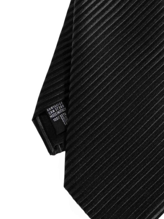 26FW 조르지오 아르마니 넥타이 GM000800TE22456FC027 BLACK - GIORGIO ARMANI