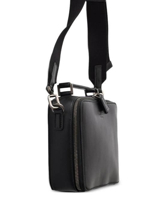 26FW 프라다 브리크 로고 사피아노 레더 백 2VH0692ZQ6VNLOF0002 BLACK - PRADA