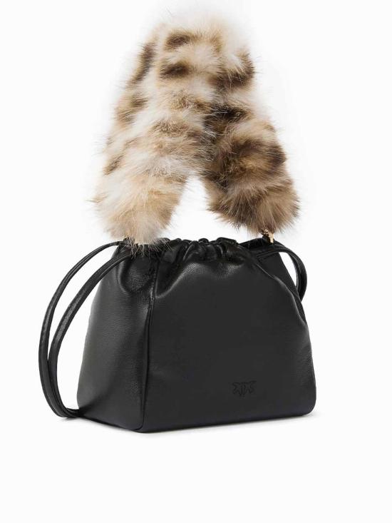 26FW 핑코 크로스백 107635A3M8ZM5Y BLACK - PINKO