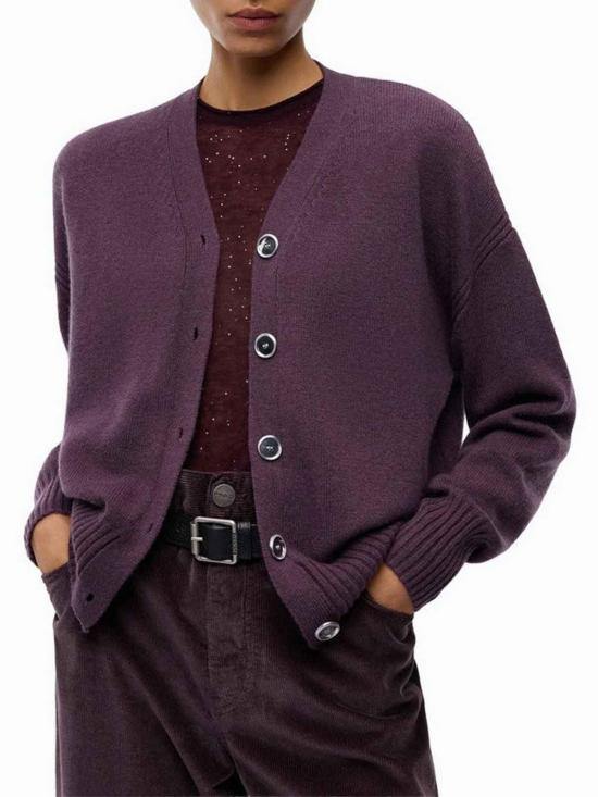26FW 핑코 가디건 107212A3G1W63 PURPLE - PINKO