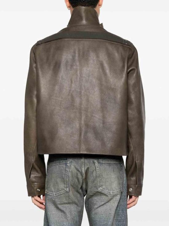 26FW 릭 오웬스 타워 앨리스 레더 재킷 RR02F4705LCD39 BLACK - RICK OWENS