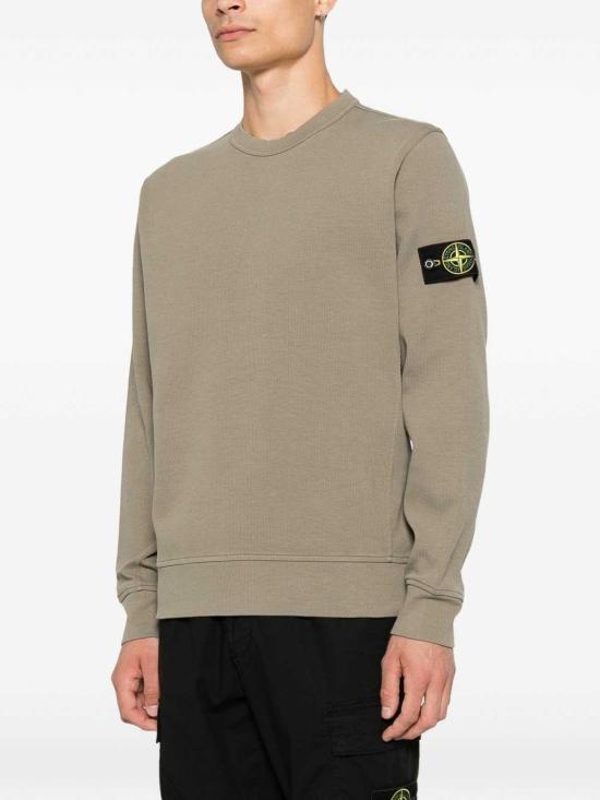 26FW 스톤 아일랜드 오가닉 코튼 인터락 맨투맨 L2S156100017S0472V005G GREEN - STONE ISLAND