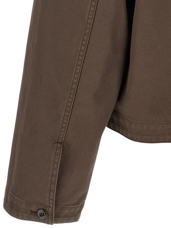 26FW 르메르 헤비 코튼 트윌 스탠드 칼라 재킷 OW1289LF1452BR489 Brown - LEMAIRE