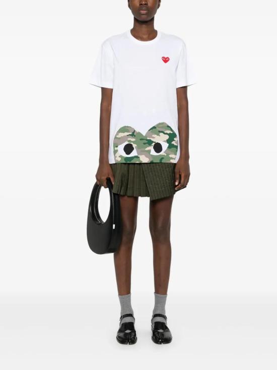 26FW 꼼데가르송 반팔 티셔츠 AX T244 051 WHITE - COMME DES GARCONS