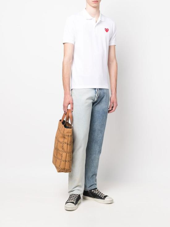 26FW 꼼데가르송 폴로 티셔츠 AX T006 051 WHITE - COMME DES GARCONS