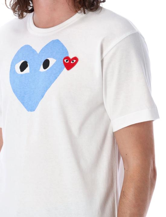 26FW 꼼데가르송 반팔 티셔츠 AX T106 051 2 BLUE - COMME DES GARCONS