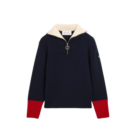 26FW 아미 집업 니트 UKS901 KN0199410 BLUE