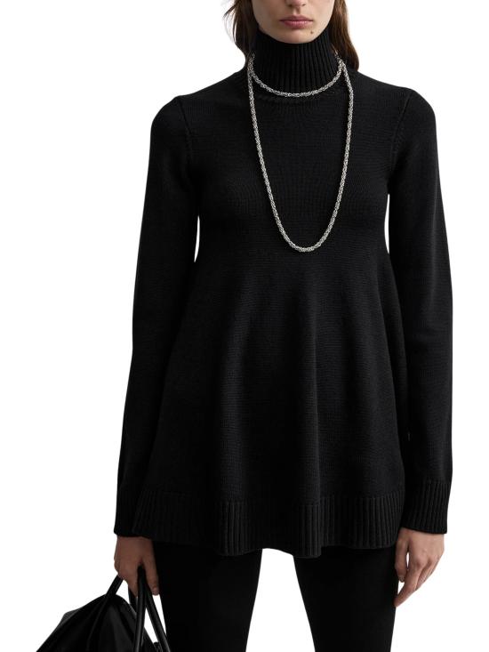 26FW 토템 스웨터 264WRT0887YA0008 001 BLACK - TOTEME