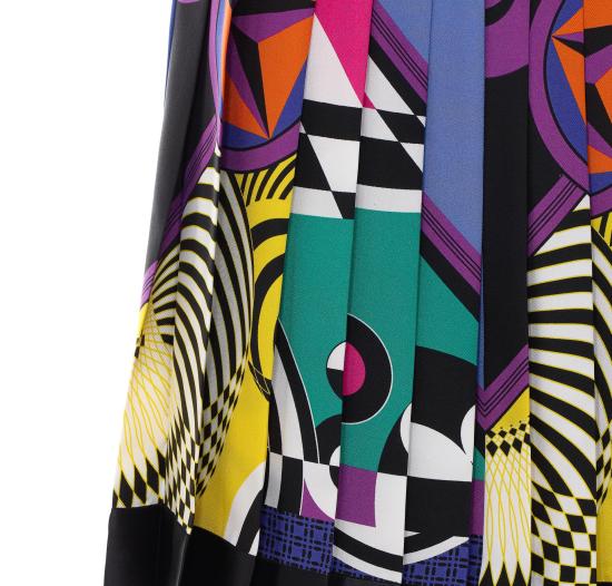 26FW 베르사체 미디 스커트 1000829 1A192885X000 MULTICOLOR - VERSACE