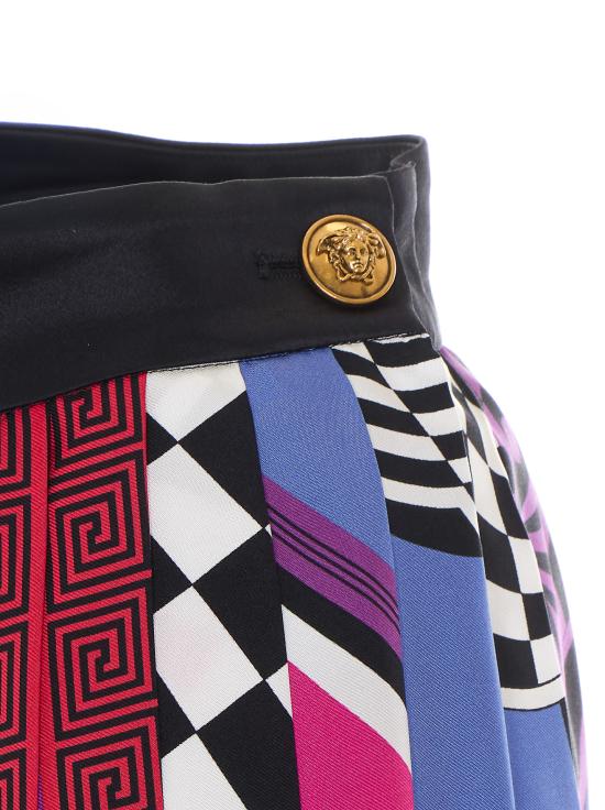 26FW 베르사체 미디 스커트 1000829 1A192885X000 MULTICOLOR - VERSACE