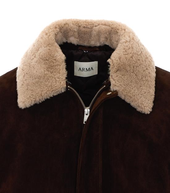 26FW 아르마 자켓 003G266024 05 CHARCOAL BROWN - ARMA