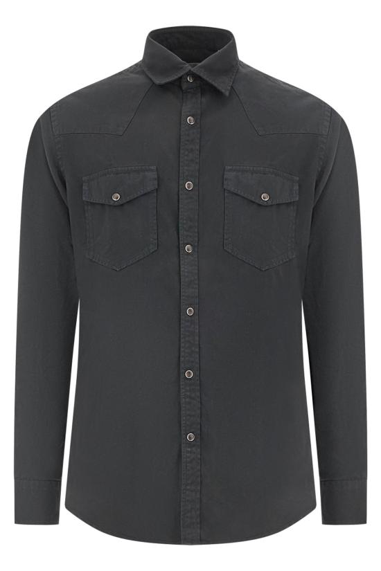 26FW 싸쿠스 긴팔 셔츠 714ML31189 998 Black - XACUS