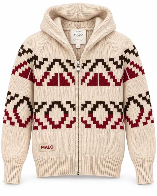 26FW 말로 집업 니트 XMK005 F1D04E3683 E3689 E3688 EN182 BEIGE VERDE BORDEAU