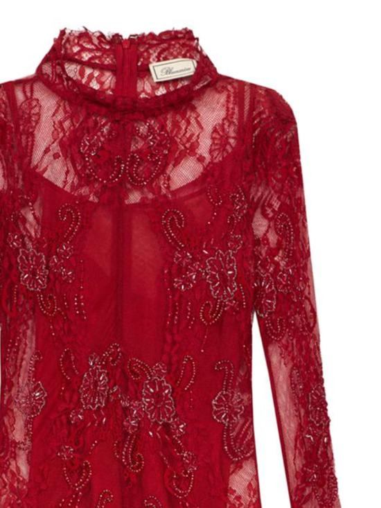 26FW 블루마린 미디 원피스 RF6062J1616 X0824 LIPSTICK RED - BLUMARINE