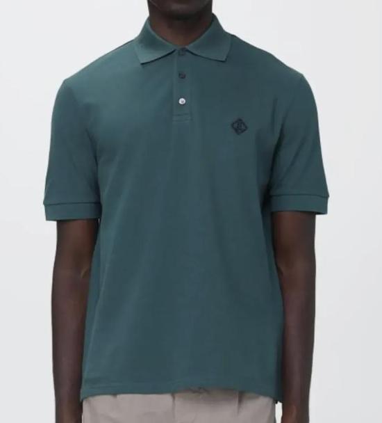 26SS 에르노 로고 자수 폴로 셔츠 JPL00135U54005 7810 VERDE BOTTIGLIA