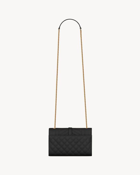26SS 생로랑 모노그램 엔벨로프 스몰백 600195BOW91 1000 BLACK - SAINT LAURENT