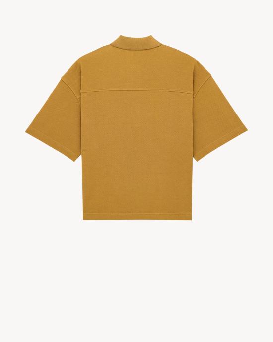 26SS 생로랑 반팔 티셔츠 873300Y38BN 2590 MIEL FONCE - SAINT LAURENT