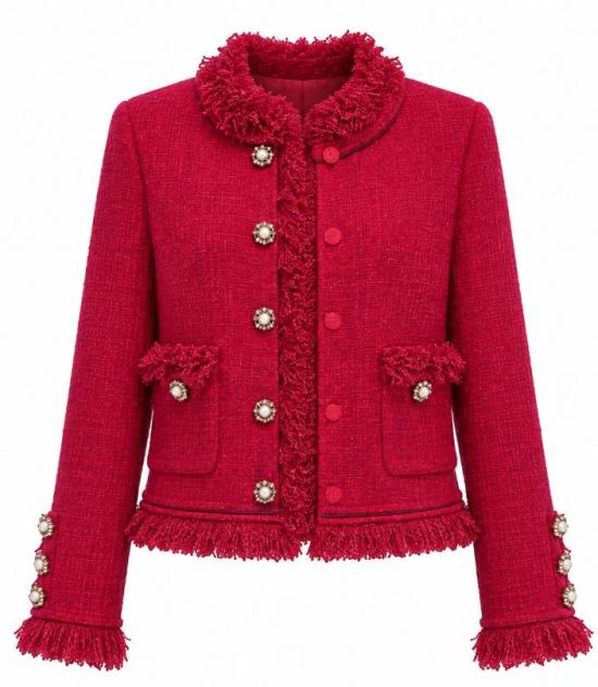 26FW 셀프 포트레이트 수트 자켓 146JB R RED