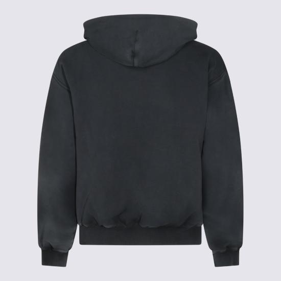 26FW 에르콜레 스튜디오 후드 티셔츠 GF04195B BLACK - ERCOLE STUDIO