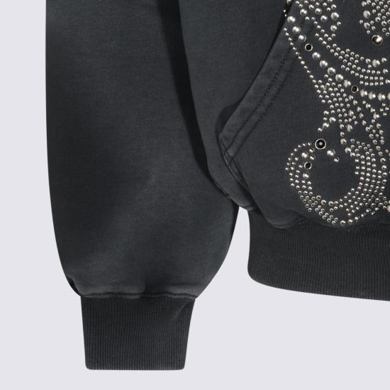 26FW 에르콜레 스튜디오 후드 티셔츠 GF04195B BLACK - ERCOLE STUDIO