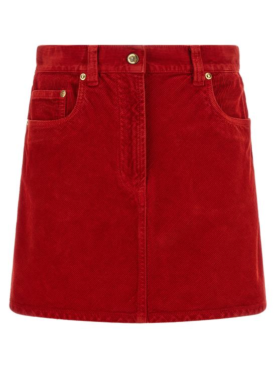 26FW 베르사체 롱 스커트 10267491A191671DA80 Red