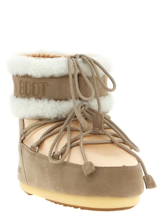 26FW 문부츠 아이콘 나일론 로우 부츠 80D1409910JL01 Beige - MOON BOOT