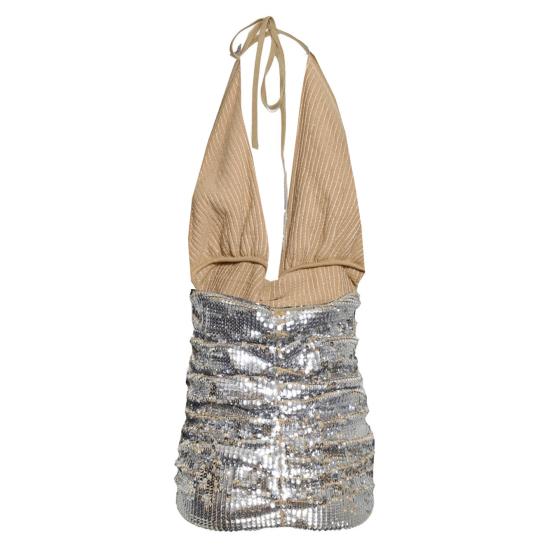 26FW 디스퀘어드2 미디 원피스 S75CV1011D13234 905 ARGENTO - DSQUARED2