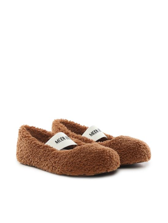 26FW 문부츠 시어링 퍼 발레리나 플랫슈즈 80D2400010 M008 BEIGE - MOON BOOT