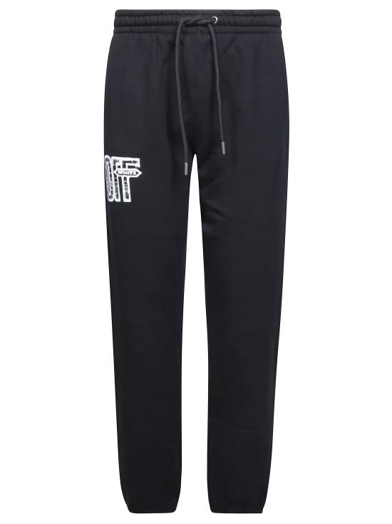 26FW 오프화이트 트레이닝/조거 팬츠 OMCH057F26FLE00300 BLACK NERO