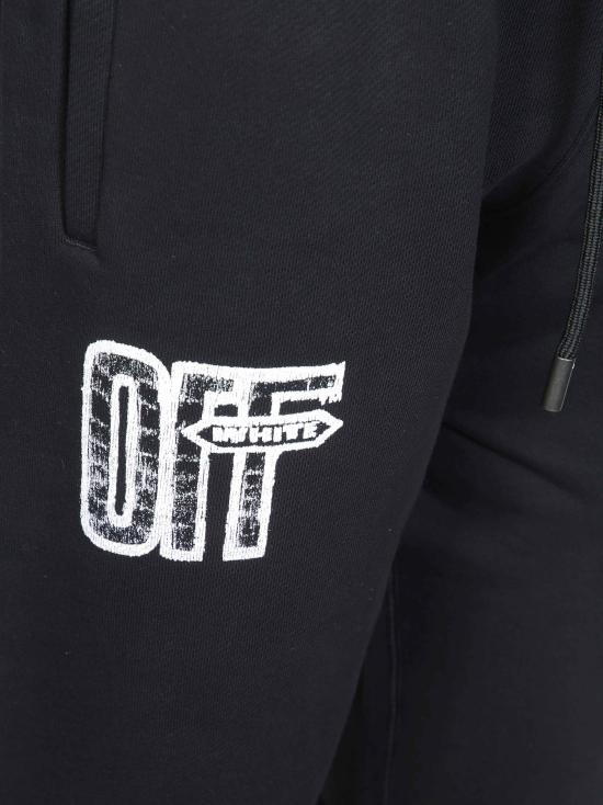 26FW 오프화이트 트레이닝/조거 팬츠 OMCH057F26FLE00300 BLACK NERO - OFF WHITE