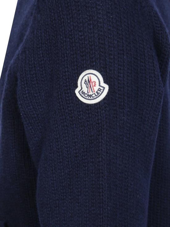 26FW 몽클레어 집업 니트 L20919B00058M4281 745 BLU - MONCLER