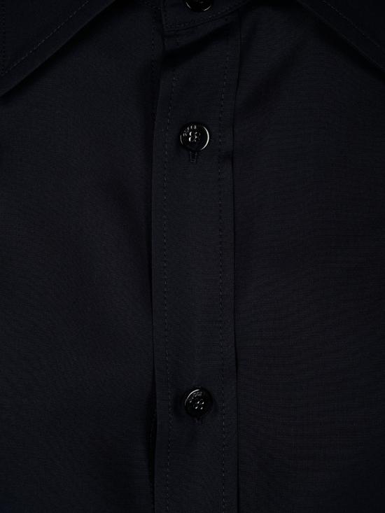 26FW 구찌 실크 포플린 셔츠 A007YM ZAVRW4440 INK - GUCCI