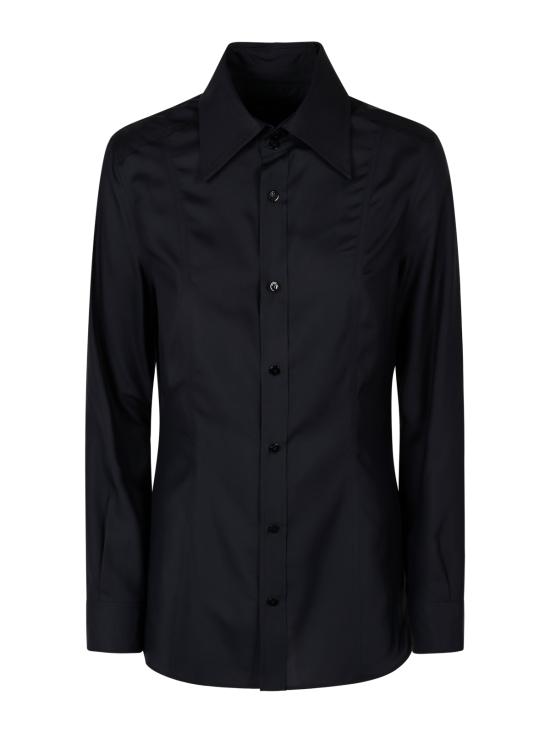 26FW 구찌 실크 포플린 셔츠 A007YM ZAVRW4440 INK - GUCCI