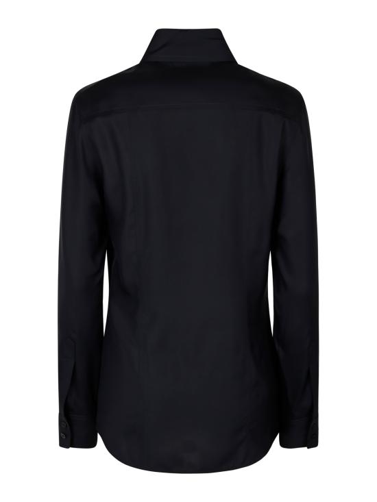 26FW 구찌 실크 포플린 셔츠 A007YM ZAVRW4440 INK - GUCCI