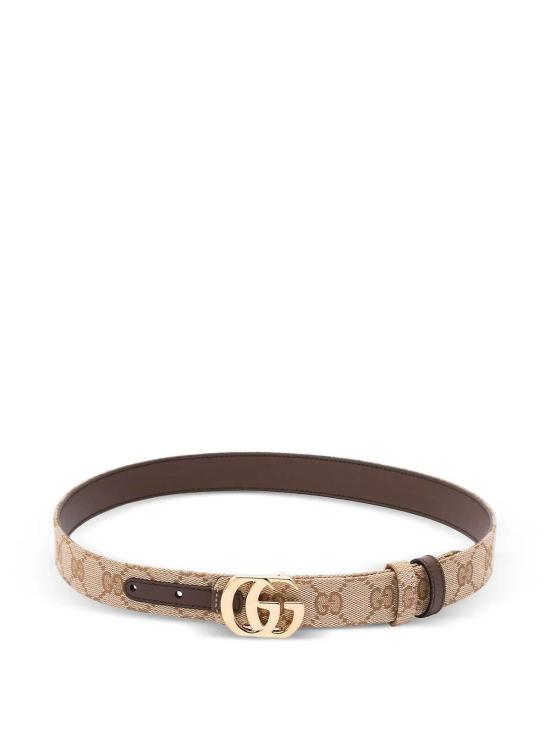 26FW 구찌 리버시블 컷 GG 마몬트 벨트 A006M2FAF7J9651 BEIGE - GUCCI