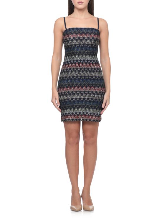 26FW 미소니 미디 원피스 DS26WG2G BR015PSMSPV BLUE - MISSONI