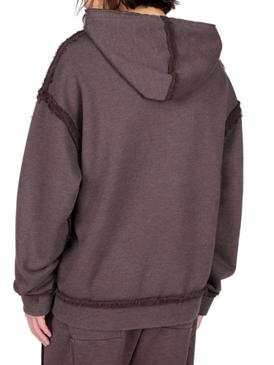 26FW 하이쿠레 후드 티셔츠 HEM54091TJ069PX DEEP BROWN T0575 - HAIKURE