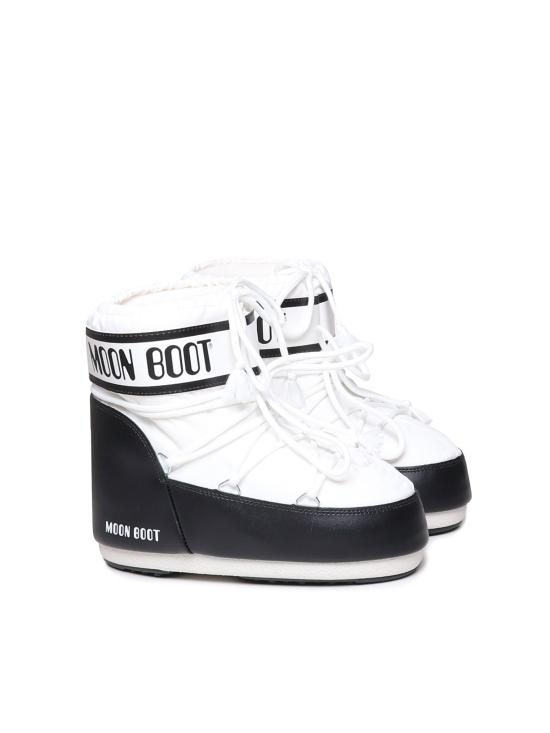 26FW 문부츠 아이콘 나일론 로우 부츠 80D1409340 A001 WHITE - MOON BOOT