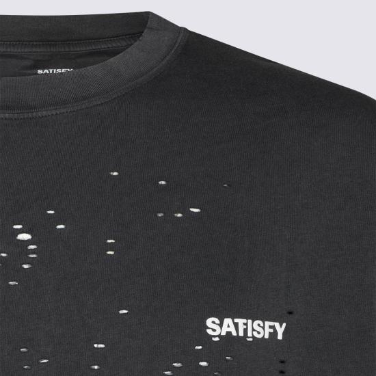 26FW 새티스파이 긴팔 티셔츠 11073 00A02 AGED BLACK SAB - SATISFY
