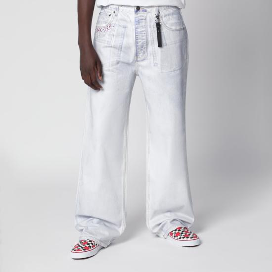 26FW 대거 데님 팬츠 21006DE White