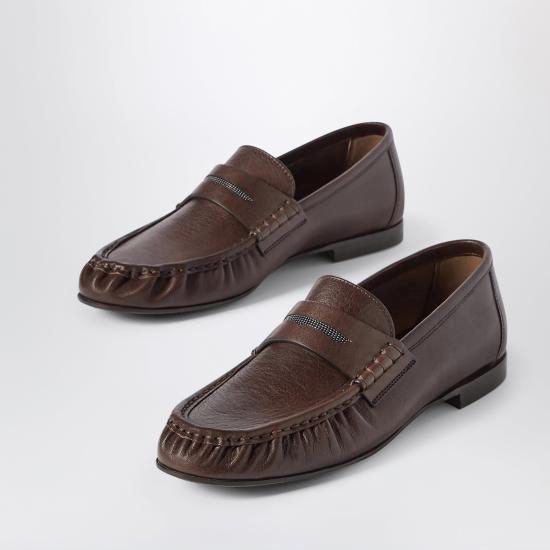 26FW 브루넬로 쿠치넬리 로퍼 MZSLC3370PLE Brown - BRUNELLO CUCINELLI