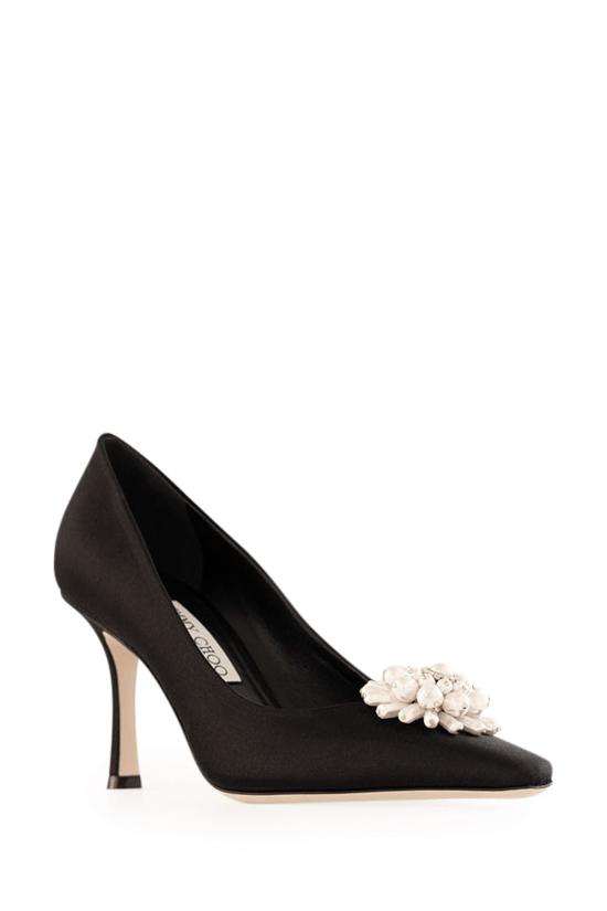 26FW 지미추 드레스 슈즈 INESPUMP85QOR BLK PEARL CRYS - JIMMY CHOO