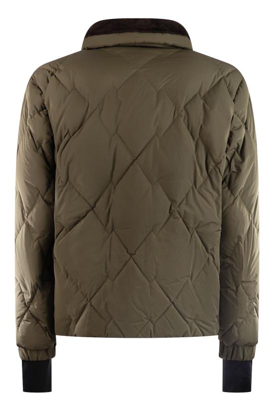 26FW 몽클레어 Bramans 다이아몬드 퀼팅 쇼트 다운 재킷 1A0003059876 825 Green - MONCLER
