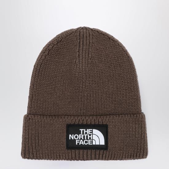 26FW 노스페이스 TNF 로고 박스 커프드 비니 NF0A8CHEPL Brown